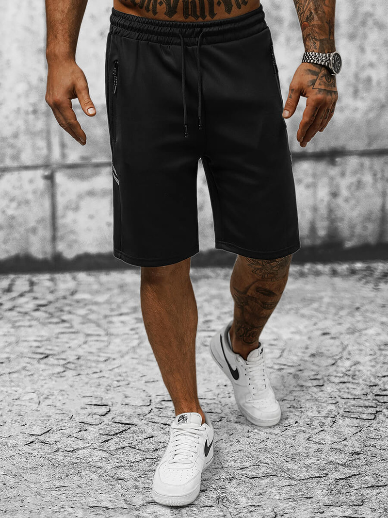 Шорти Чоловічі Чорнi OZONEE JS/8K280