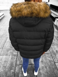 Kurtka zimowa męska pikowana czarna OZONEE JS/M8107