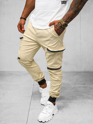 Штани чоловічі джоггери Бежевi OZONEE O/475