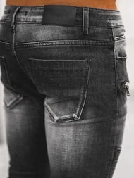 Spodnie jeansowe męskie czarne OZONEE NB/MP0122N