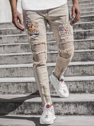 Джинси чоловічі Бежевi OZONEE T/82018