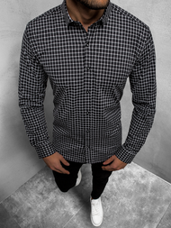 Сорочка чоловіча Чорна OZONEE O/3011/11