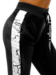 Spodnie dresowe damskie czarne OZONEE O/82273