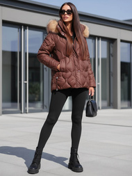 Куртка жіноча шоколад OZONEE JS/5M3226/158Z