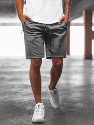 Spodenki dresowe męskie grafitowe OZONEE O/WW20012/3