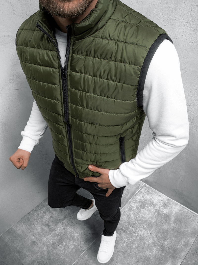 Безрукавка чоловіча Зелена OZONEE JS/MY77