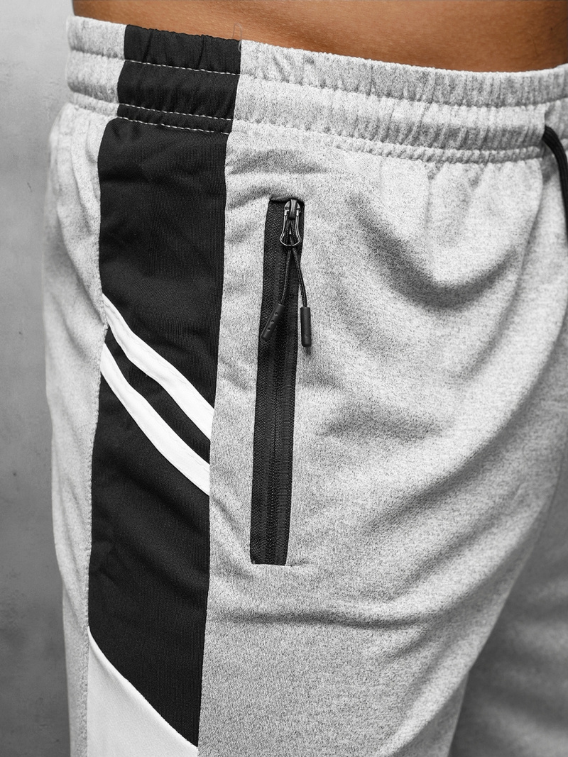 Spodenki dresowe męskie szare OZONEE JS/68007/2