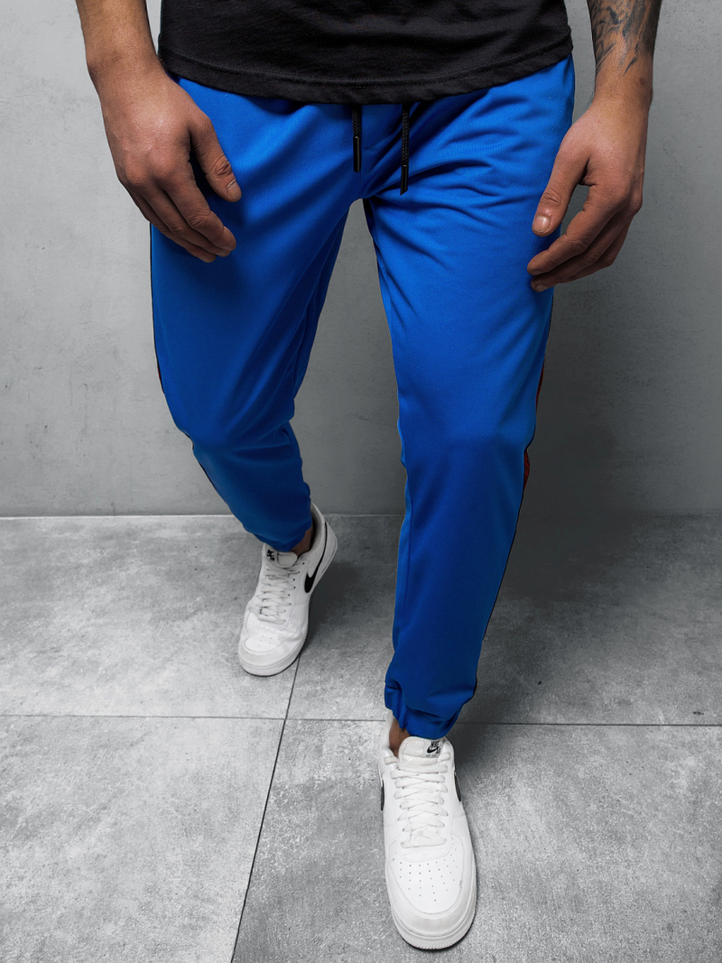 Spodnie dresowe męskie niebieskie OZONEE B/10018