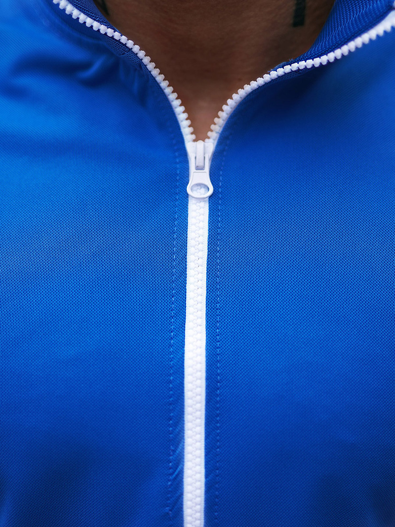 Bluza męska rozpinana niebieska OZONEE O/2126Z