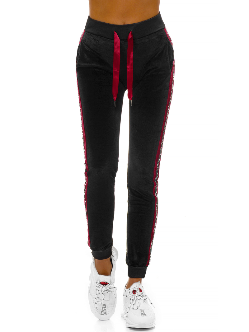 Spodnie dresowe damskie czarne OZONEE O/82275