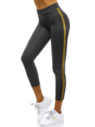 Legginsy damskie ciemno-szare OZONEE JS/1036/C2