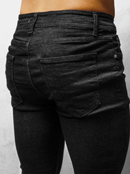 Spodnie jeansowe męskie czarne OZONEE DP/591Z