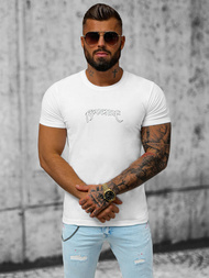 T-shirt męski biały OZONEE O/T108/1Z