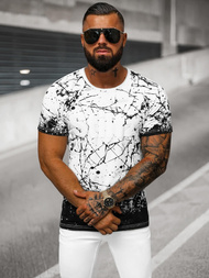 T-shirt męski biały OZONEE JS/S019/1Z