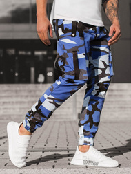 Штани чоловічі джоггери синьо-чорні OZONEE O/11102