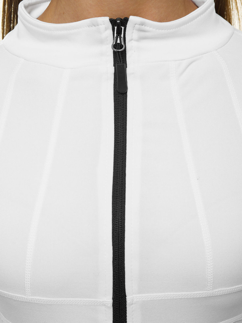 Bluza damska rozpinana biała OZONEE JS/HD151/45