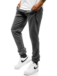 Spodnie dresowe męskie ciemno-szare js/xw003s
