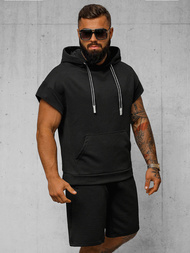 Komplet dresowy męski czarny OZONEE O/3C111/9