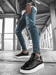 Sneakersy czarno-białe OZONEE CH/257