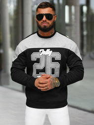 Bluza męska czarna OZONEE O/RR250005