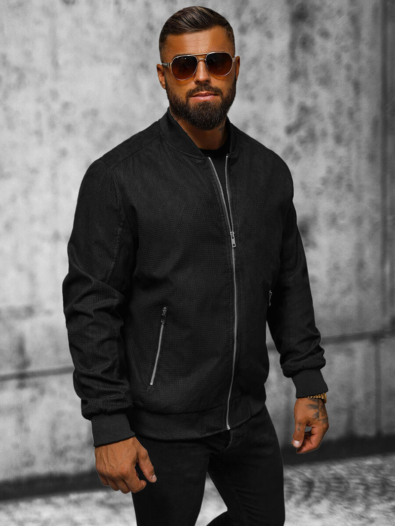 Чоловіча куртка Чорна OZONEE N/7112/1Z