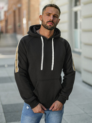 Bluza z kapturem męska czarna OZONEE JS/8B1730/3