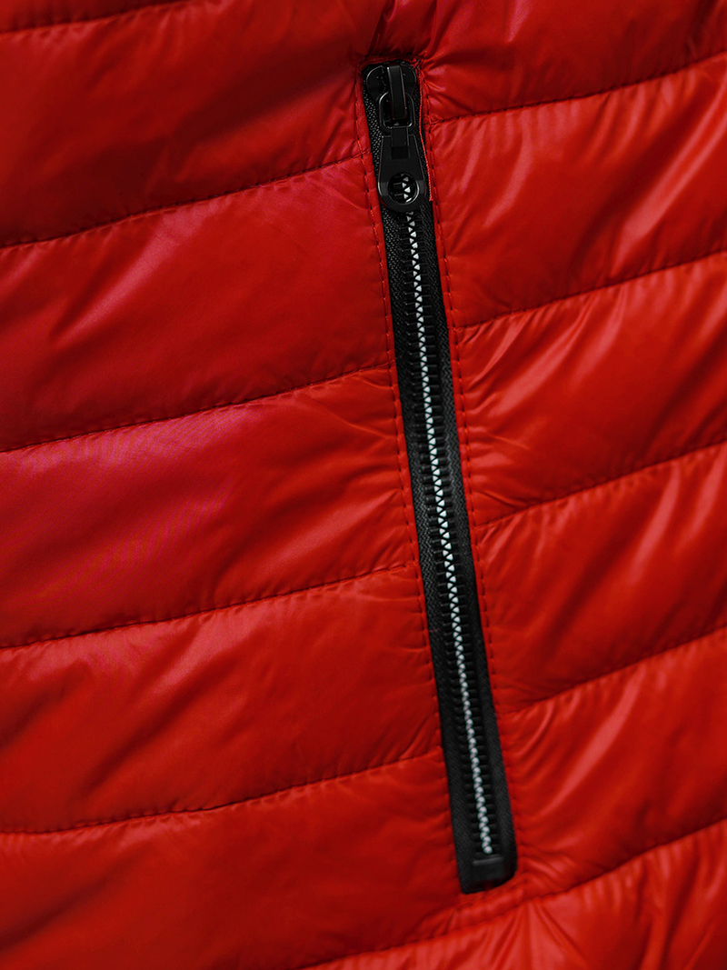 Kamizelka męska pikowana ciemno-czerwona OZONEE N/7103/5Z