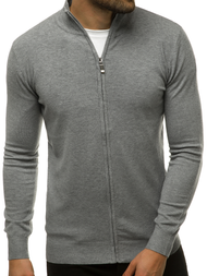 Sweter męski rozpinany szary OZONEE TMK/YY07/3Z