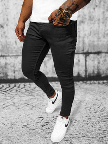 Spodnie jeansowe męskie czarne OZONEE E/5348/02