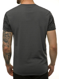 T-Shirt męski grafitowy OZONEE JS/SS10999Z