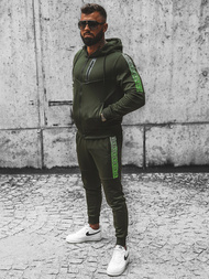Komplet dresowy męski zielony OZONEE JS/C8118