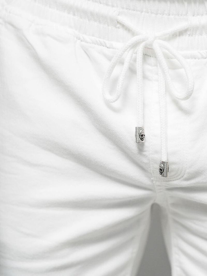 Spodenki męskie chino białe OZONEE NB/MP0266PC