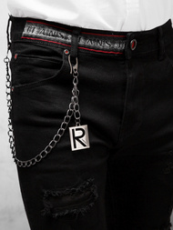 Джинси чоловічі Чорнi OZONEE DR/TF087Z