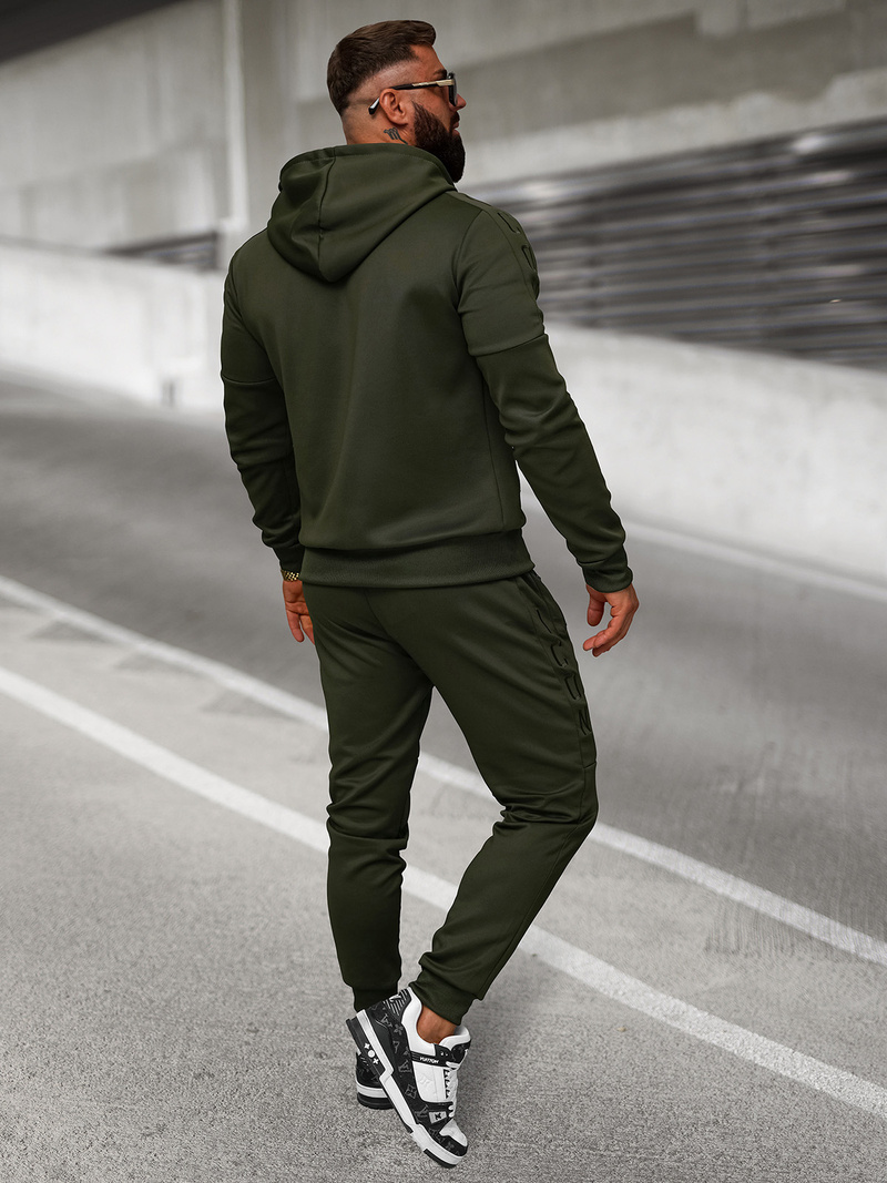 Komplet dresowy męski khaki OZONEE O/LN11760