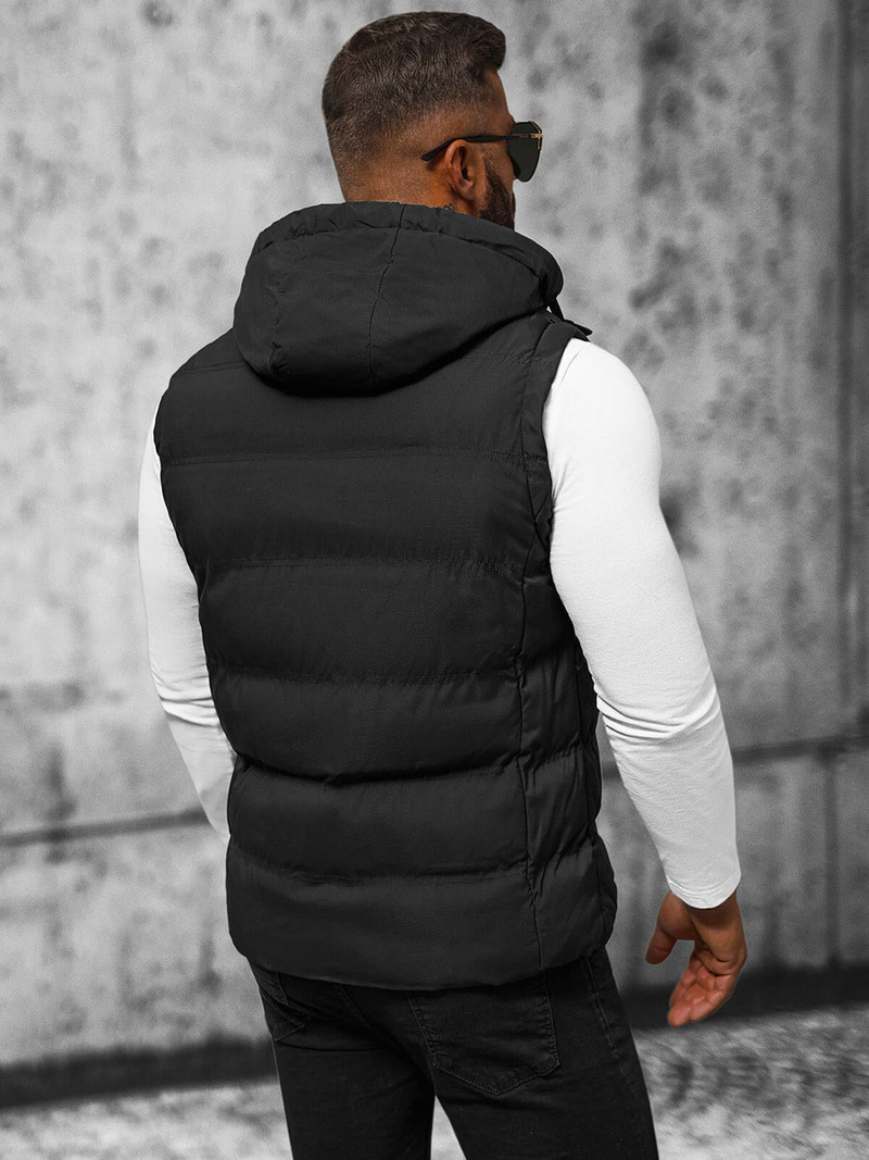 Безрукавка чоловіча чорна OZONEE JS/5M758/392Z