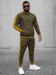 Спортивний костюм чоловічій Чорно-Жовтий OZONEE O/12136
