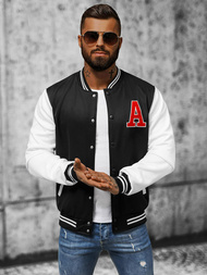 Bluza męska rozpinana czarna OZONEE JS/8B1157/3