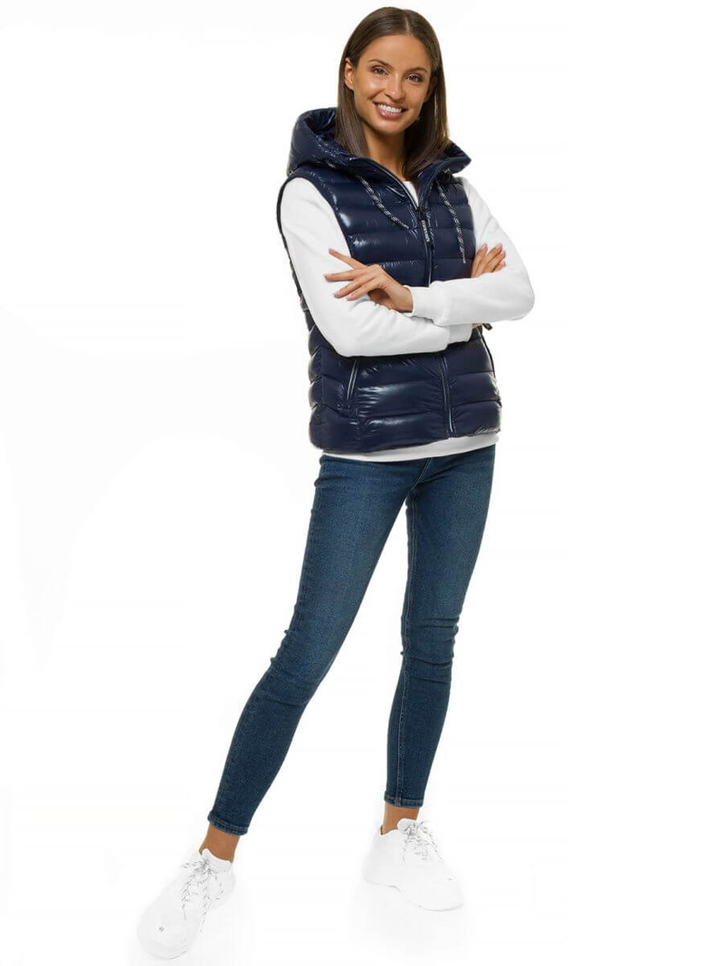 Стьобаний жіночий Темно-Синя OZONEE N/6816/2