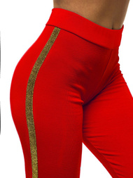 Legginsy damskie czerwone OZONEE JS/1036/C5