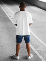 T-shirt męski oversize biały OZONEE O/3431