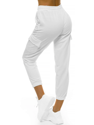 Spodnie dresowe damskie ecru OZONEE O/MB2001/21