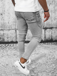 Spodnie jeansowe męskie szare OZONEE O/273SPZ