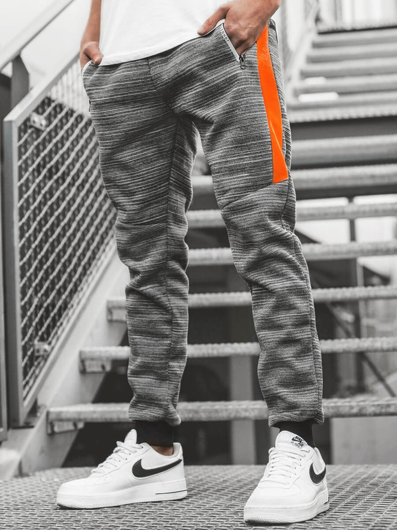 Spodnie dresowe męskie szare OZONEE JS/K60011