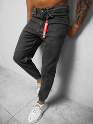 Чоловічі джинси джоггери графіт OZONEE DO/6108