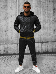 Komplet dresowy męski czarny OZONEE O/3A161