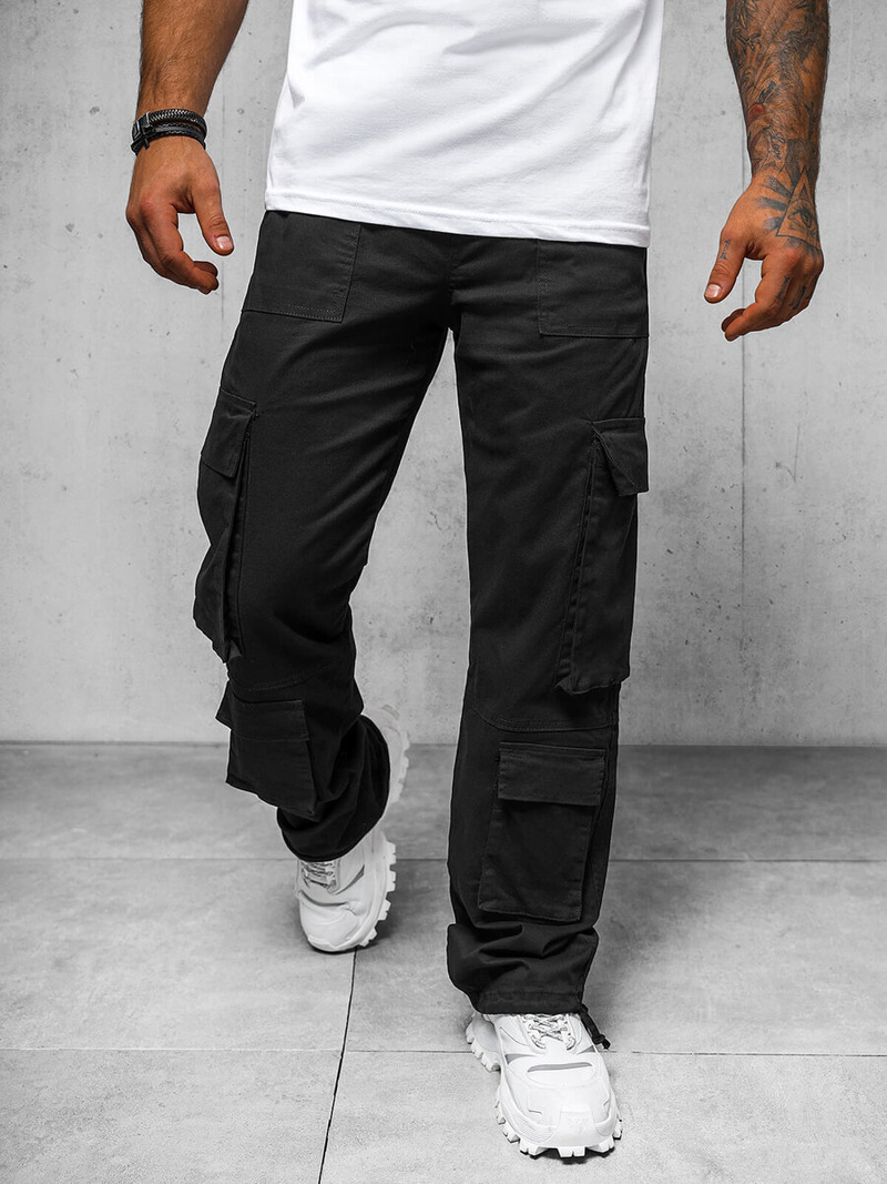 Чоловічі штани чинос чорнi OZONEE O/G3041Z