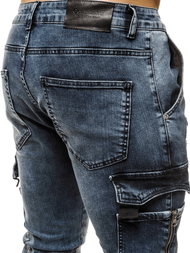 Spodnie jeansowe męskie niebieskie OZONEE DR/K139/12Z