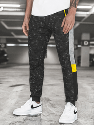 Spodnie dresowe męskie czarne OZONEE JS/K60006SP