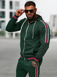 Komplet dresowy męski zielony OZONEE O/FF5111AB