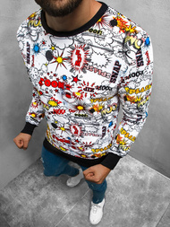 Bluza męska biała OZONEE O/BZ1104Z